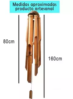 Campanas de Viento De Bambu 80cm- Largo Total 1.60m - OUTLET DECO
