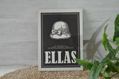 Cuadro para colgar “ellos/ellas” - 20 por 28 cm - comprar online