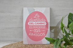 Cuadro para colgar con frase - 20 por 28 cm - comprar online