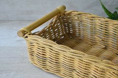 Canasto de rattan rectangular - comprar online