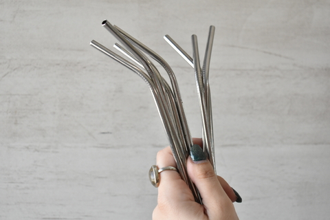 Sorbete metálico curvo