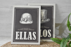 Cuadro para colgar “ellos/ellas” - 20 por 28 cm