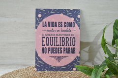 Cuadro para colgar con frase - 20 por 28 cm - comprar online