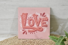Cuadro para colgar con frase - 20 por 20 cm