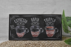 Cuadro para colgar Espresso - 28 pòr 14 cm en internet