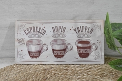 Cuadro para colgar Espresso - 28 pòr 14 cm - comprar online