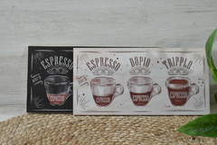Cuadro para colgar Espresso - 28 pòr 14 cm