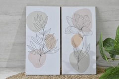 Cuadro para colgar flores - 28 por 13 cm