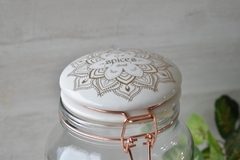 Frasco tapa mandala y cobre - comprar online
