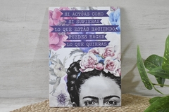 Cuadro para colgar con frase - 20 por 28 cm - tienda online