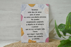 Cuadro para colgar con frase - 20 por 28 cm - OUTLET DECO
