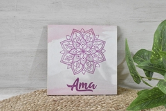 Cuadro para colgar con frase - 20 por 20 cm - OUTLET DECO