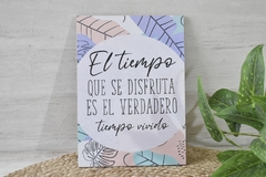 Cuadro para colgar con frase - 20 por 28 cm en internet