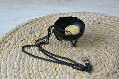 Sahumador negro colgante