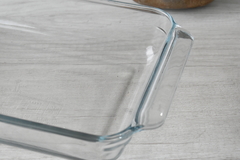 Fuente rectangular de vidrio - comprar online