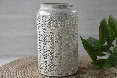 Fanal calado plateado viejo