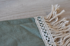Camino tusor con puntilla algodon - comprar online