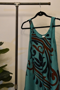 Vestido largo seda rustica - comprar online