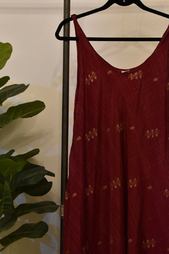 Vestido largo seda rustica - comprar online