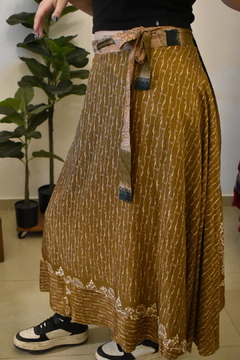 Pollera seda rustica