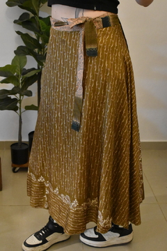 Pollera seda rustica - comprar online