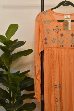 Vestido Nancy, color durazno - comprar online