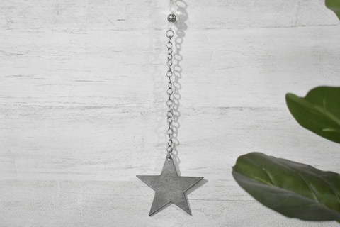 Colgante metal estrella
