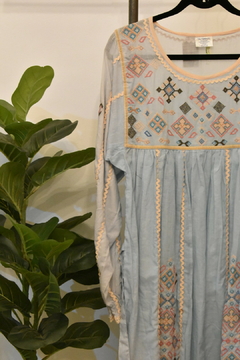 Vestido Nancy Celeste - comprar online
