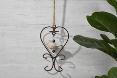 Colgante pajarito corazon simple