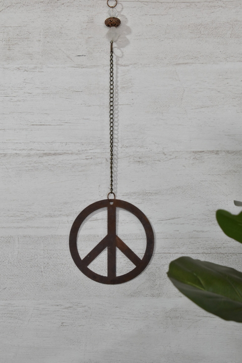 Colgante oxido "paz"