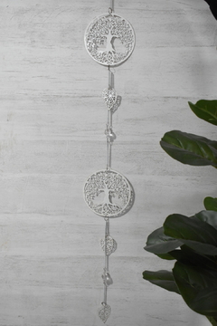 Colgante árbol de la vida blanco