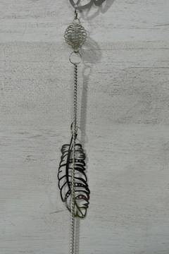 Colgante pluma metal - comprar online