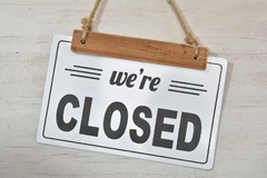 Cartel “We’re open/closed” - comprar online
