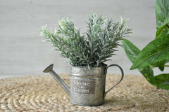 Regadera metal con flores