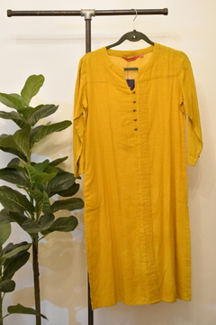 Vestido India color mostaza