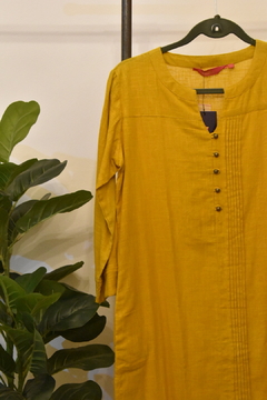Vestido India color mostaza - comprar online