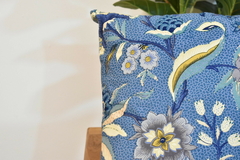 Almohadon seda azul India - comprar online