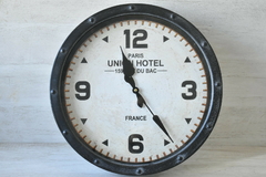 Reloj de pared, hierro estilo industrial
