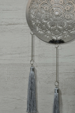 Colgante atrapasueños metal borlas hilo seda - comprar online