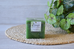 Vela verde cuadrada 7X7CM