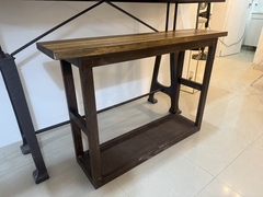 Mesa de arrime madera y oxido - comprar online