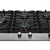 Cooktop a Gás Fischer 5 Bocas Tripla Chama Platinium com Trempe de ferro fundido Mesa Vidro na internet
