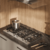 Cooktop a Gás Fischer 5 Bocas Tripla Chama Platinium com Trempe de ferro fundido Mesa Vidro