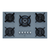 Cooktop a Gás Fischer 5 Bocas Tripla Chama Infinity com Trempe de ferro fundido Mesa Vidro Bivolt - eletrobom.net