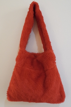 Bolsa Baguete pelúcia vermelha - comprar online