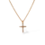 Colar com Crucifixo Cravejado Banhado à Ouro 18k - comprar online