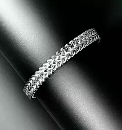 Pulsera de Acero Quirúrgico Aquiles 8 mm 19 cm