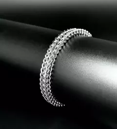 Pulsera de Acero Quirúrgico Aquiles 8 mm 19 cm - tienda online