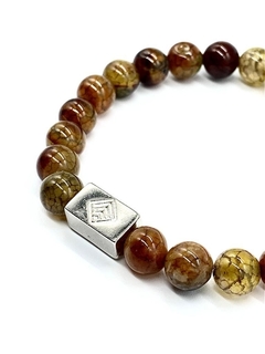 Pulsera de Piedra Jaspe Marron en internet