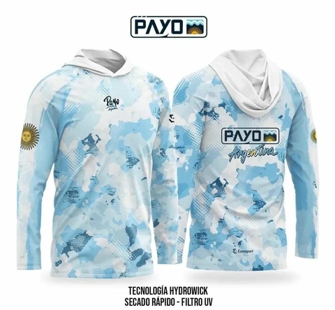 Remera Payo Secado Rápido + Capucha + Uv 40 ARGENTINA